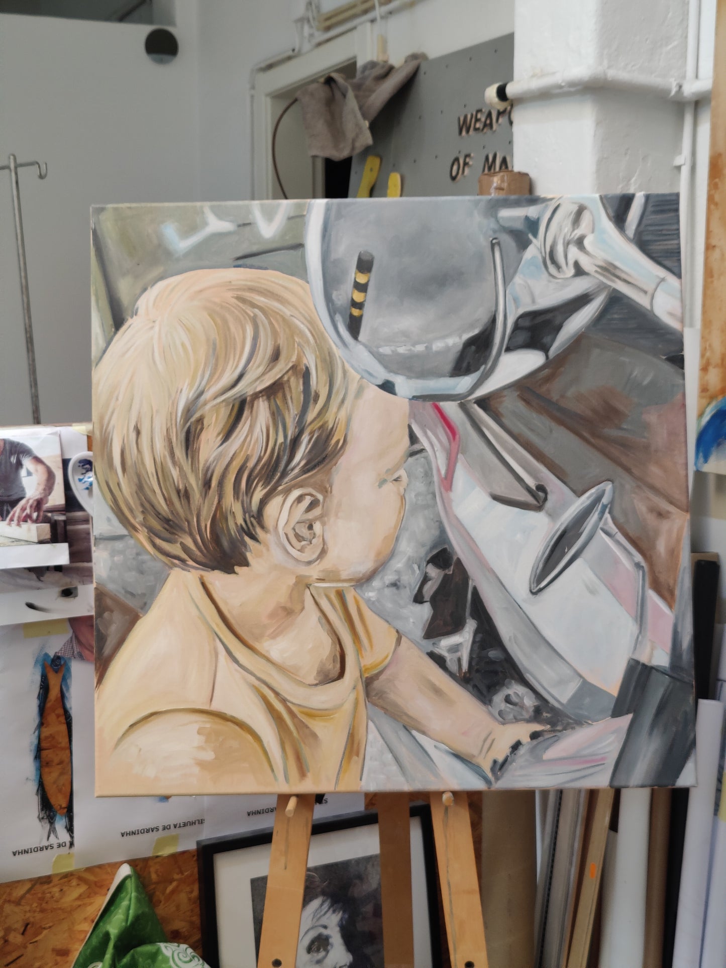 Cenas da vida quotidiana com reflexos