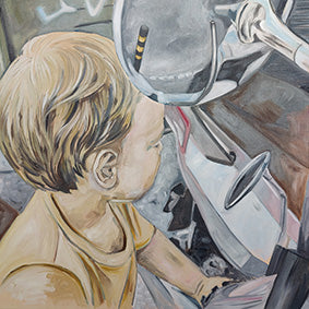 Cenas da vida quotidiana com reflexos